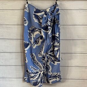 H&M Wrap Front knot Linen blend skirt
